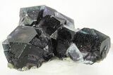 Lustrous Fluorite Crystals w/ Purple Phantoms - Yaogangxian Mine #215801-1